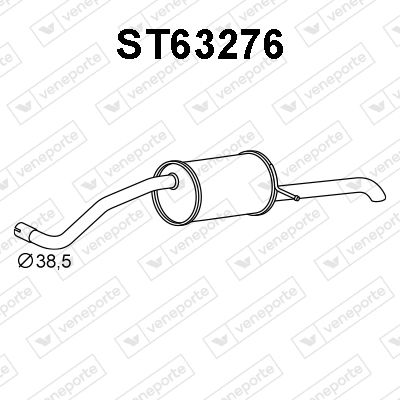 ST63276 VENEPORTE Глушитель выхлопных газов конечный