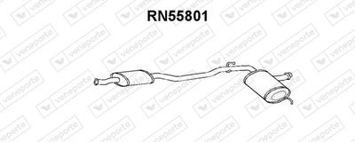 RN55801 VENEPORTE Средний глушитель выхлопных газов
