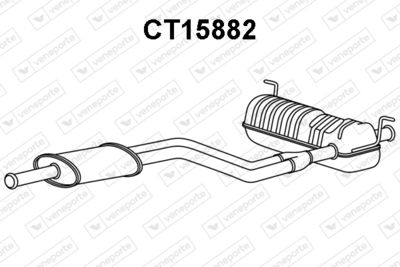 CT15882 VENEPORTE Предглушитель выхлопных газов