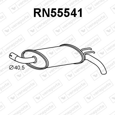 RN55541 VENEPORTE Глушитель выхлопных газов конечный