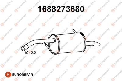 1688273680 EUROREPAR Глушитель выхлопных газов конечный