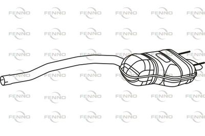 P43174 FENNO Глушитель выхлопных газов конечный