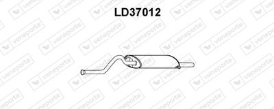 LD37012 VENEPORTE Глушитель выхлопных газов конечный