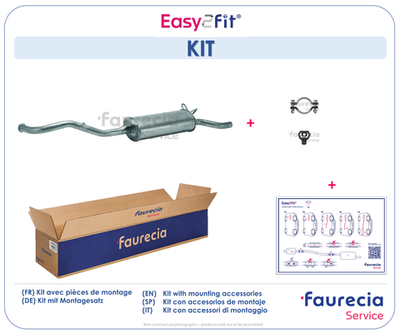 FS55019 Faurecia Глушитель выхлопных газов конечный