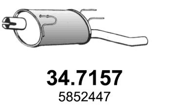 347157 ASSO Глушитель выхлопных газов конечный