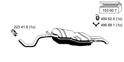 133289 ERNST Глушитель выхлопных газов конечный