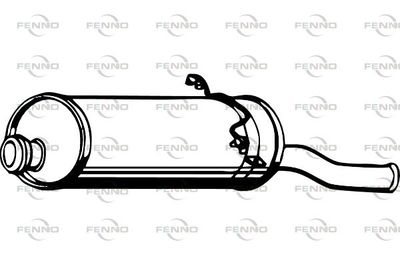 P1808 FENNO Глушитель выхлопных газов конечный