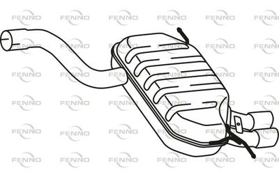 P57018 FENNO Глушитель выхлопных газов конечный
