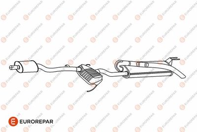 E12841L EUROREPAR Глушитель выхлопных газов конечный