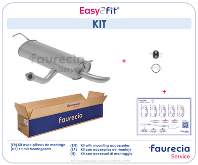 FS53068 Faurecia Глушитель выхлопных газов конечный