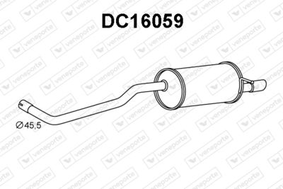 DC16059 VENEPORTE Глушитель выхлопных газов конечный