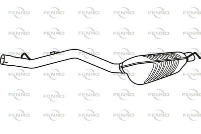 P36094 FENNO Глушитель выхлопных газов конечный