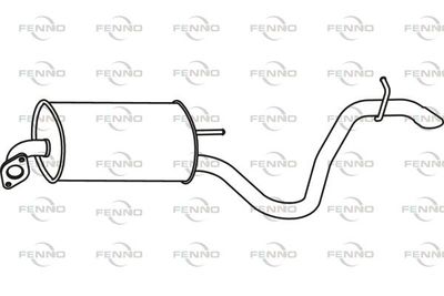P3177 FENNO Глушитель выхлопных газов конечный