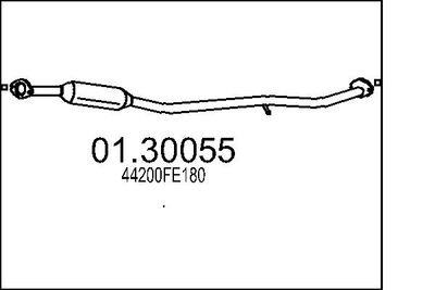 0130055 MTS Предглушитель выхлопных газов