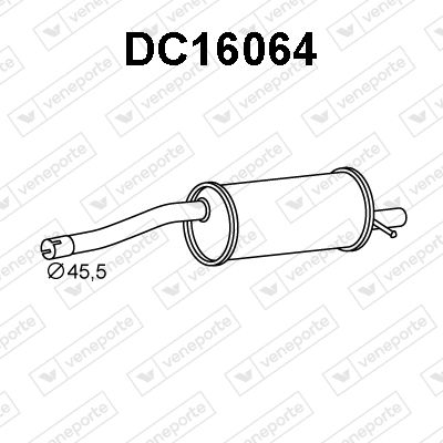 DC16064 VENEPORTE Глушитель выхлопных газов конечный