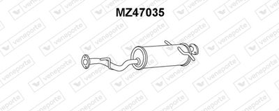 MZ47035 VENEPORTE Предглушитель выхлопных газов