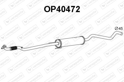 OP40472 VENEPORTE Средний глушитель выхлопных газов