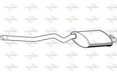 P1583 FENNO Глушитель выхлопных газов конечный
