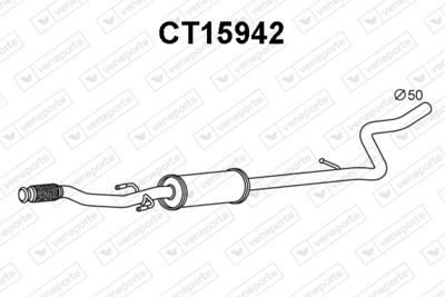 CT15942 VENEPORTE Предглушитель выхлопных газов