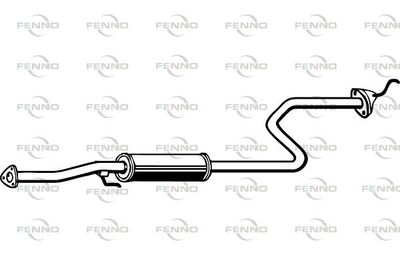 P2724 FENNO Средний глушитель выхлопных газов