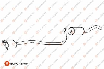 E12899P EUROREPAR Предглушитель выхлопных газов