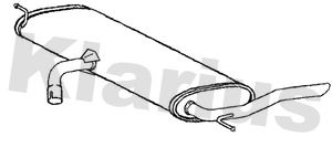 261234 KLARIUS Глушитель выхлопных газов конечный