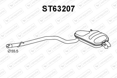 ST63207 VENEPORTE Глушитель выхлопных газов конечный