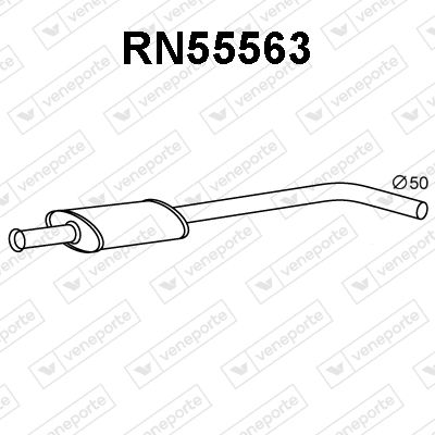 RN55563 VENEPORTE Предглушитель выхлопных газов