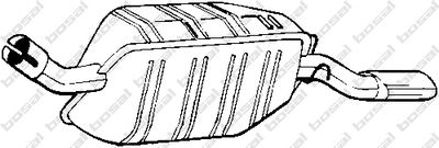 185227 KLOKKERHOLM Глушитель выхлопных газов конечный
