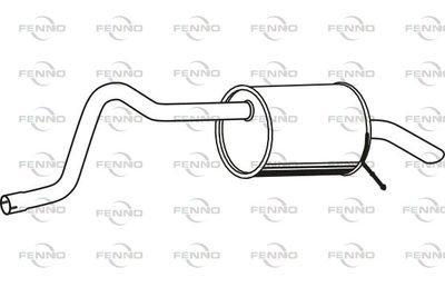 P19023 FENNO Глушитель выхлопных газов конечный