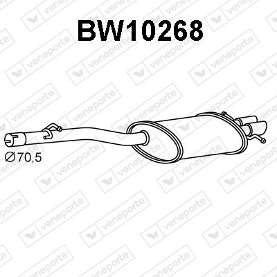 BW10268 VENEPORTE Глушитель выхлопных газов конечный