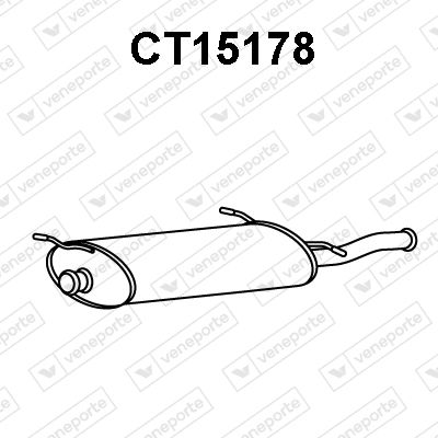 CT15178 VENEPORTE Глушитель выхлопных газов конечный