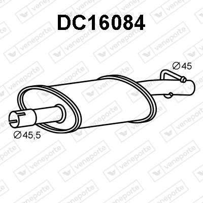 DC16084 VENEPORTE Предглушитель выхлопных газов