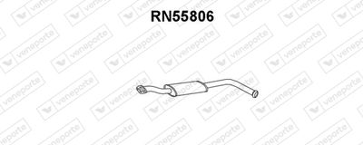 RN55806 VENEPORTE Средний глушитель выхлопных газов