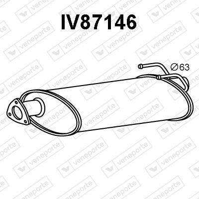 IV87146 VENEPORTE Глушитель выхлопных газов конечный