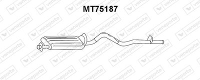 MT75187 VENEPORTE Глушитель выхлопных газов конечный