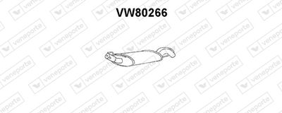 VW80266 VENEPORTE Глушитель выхлопных газов конечный