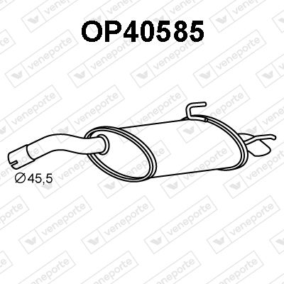 OP40585 VENEPORTE Глушитель выхлопных газов конечный