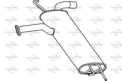 P2964 FENNO Глушитель выхлопных газов конечный