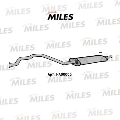 HA00005 MILES Глушитель выхлопных газов конечный