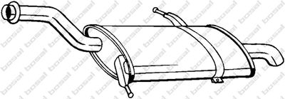 135081 KLOKKERHOLM Глушитель выхлопных газов конечный