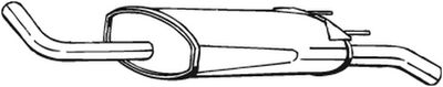 135431 KLOKKERHOLM Глушитель выхлопных газов конечный