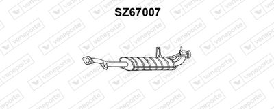 SZ67007 VENEPORTE Глушитель выхлопных газов конечный