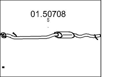 0150708 MTS Средний глушитель выхлопных газов