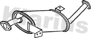 210443 KLARIUS Средний глушитель выхлопных газов