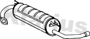 230558 KLARIUS Глушитель выхлопных газов конечный