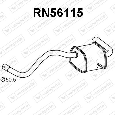 RN56115 VENEPORTE Глушитель выхлопных газов конечный