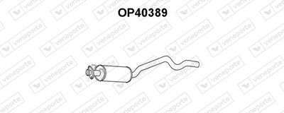 OP40389 VENEPORTE Средний глушитель выхлопных газов