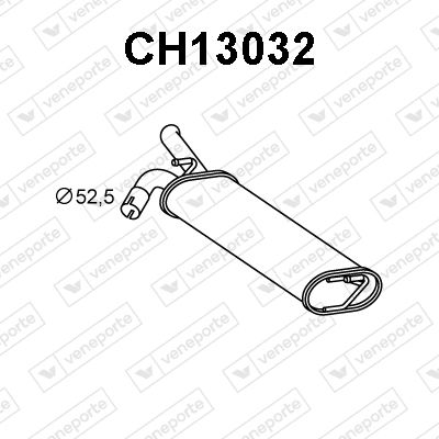 CH13032 VENEPORTE Глушитель выхлопных газов конечный