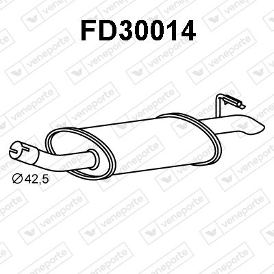 FD30014 VENEPORTE Глушитель выхлопных газов конечный